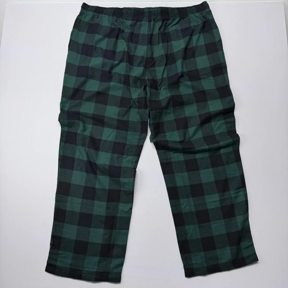 Sonoma Goods for Life XXL Green Black Buffalo Check Flannel Pajama Pants NEW